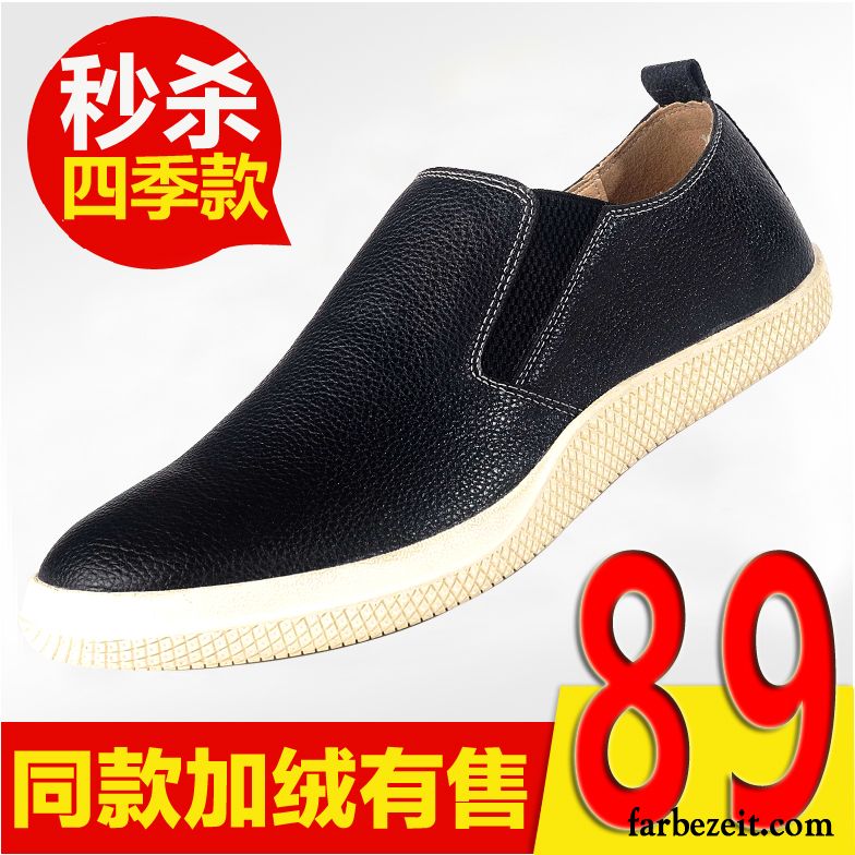 Anzug Schuhe Herren Schwarz Neue Produkte Lederschue Casual Thermische Plus Samt Herbst Winter Schuhe Kaufen