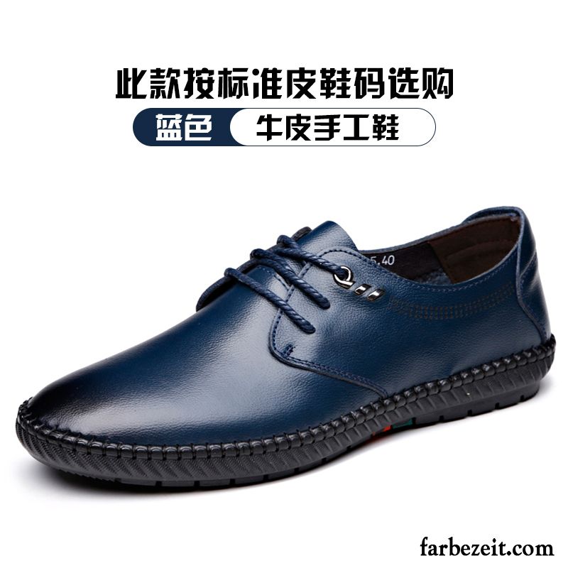 Anzug Schuhe Schwarz Echtleder Weiche Sohle England Herren Jugend Feder Schuhe Lederschue Casual Geschäft Trend Kaufen