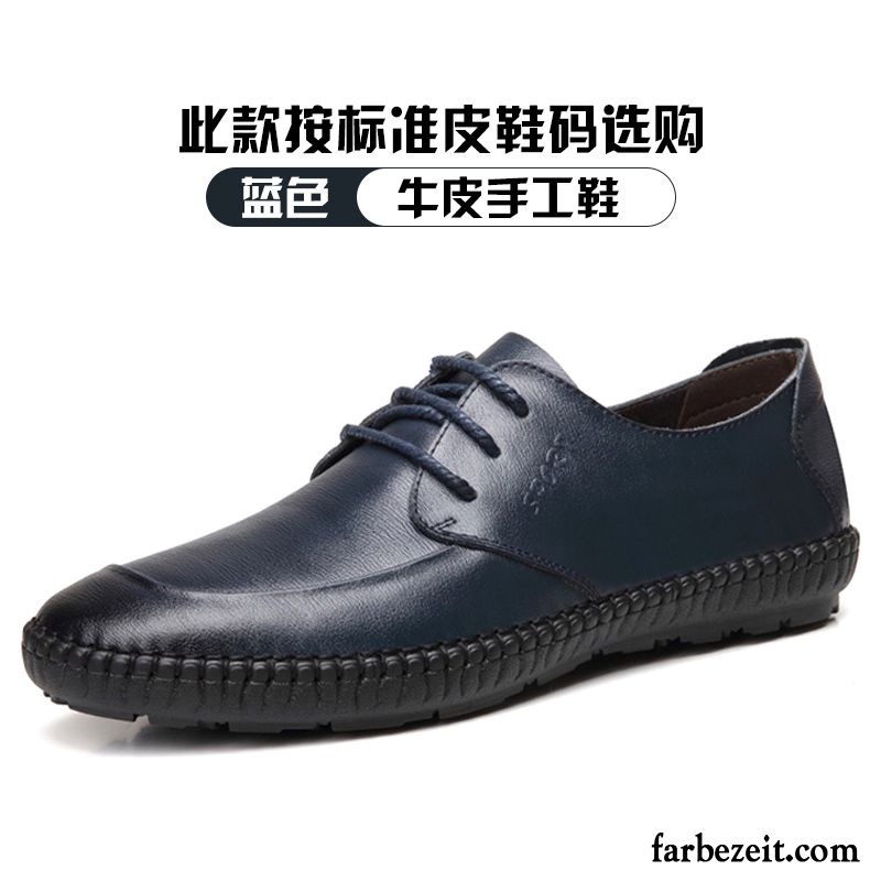 Anzug Schuhe Schwarz Echtleder Weiche Sohle England Herren Jugend Feder Schuhe Lederschue Casual Geschäft Trend Kaufen