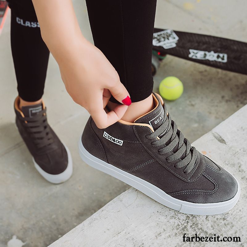 Bequeme Laufschuhe Damen Feder Tuch Schuhe Schnürschuhe Neue Schüler Trend Casual Sportschuhe Skaterschuhe Langschaft Flache Sale