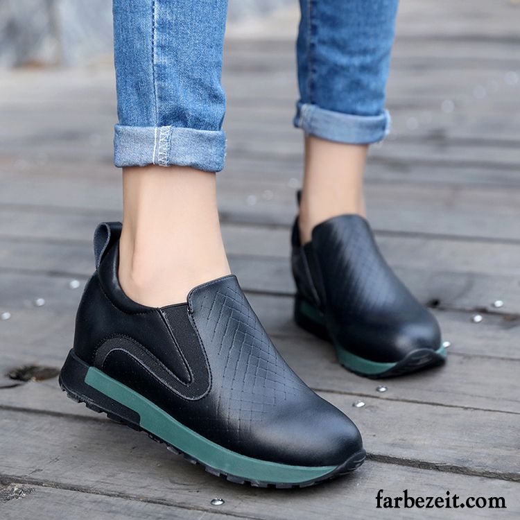 Bequeme Schuhe Damen Schüler Schuhe Halbschuhe Dicke Sohle Neue Casual Trend Feder Schnürschuhe Flache Erhöht Günstig