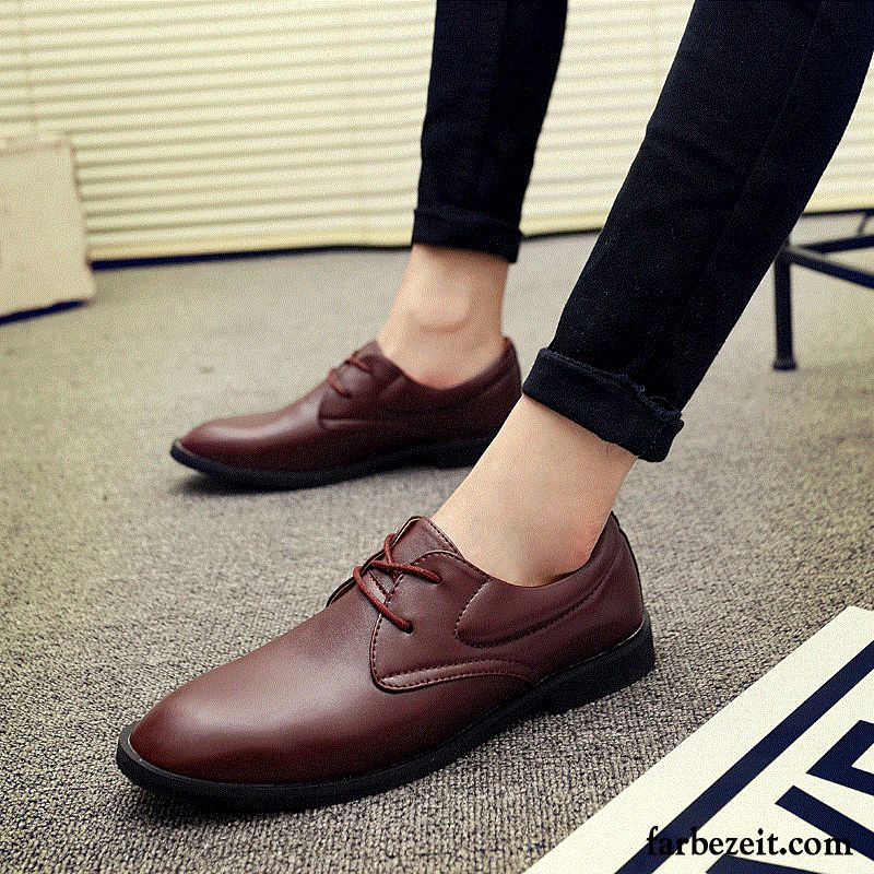 Beste Leder Schuhe Herbst Lederschue Schuhe Teenager Casual Neue England Herren Trend Billig