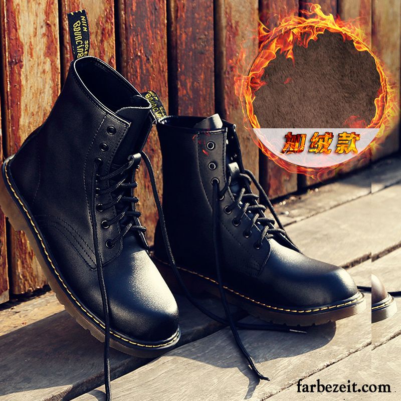 Beste Winterschuhe Herren Echtleder Trend Schneestiefel Feder Cargo Martin Stiehlt Lovers Hohe England Günstig