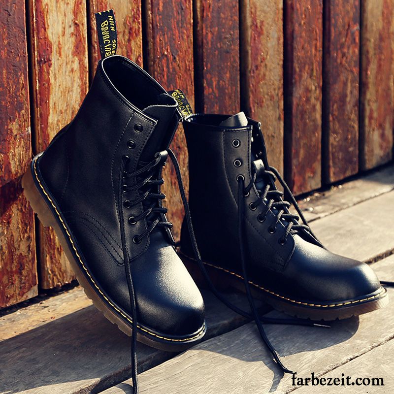 Beste Winterschuhe Herren Echtleder Trend Schneestiefel Feder Cargo Martin Stiehlt Lovers Hohe England Günstig