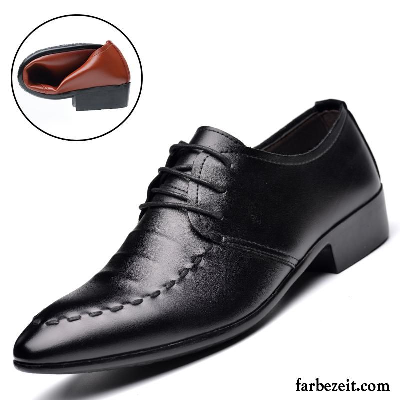 Billige Schuhe Herren Trend Lederschue Spitze Baumwolle Schuhe Winter Casual Geschäft Billig