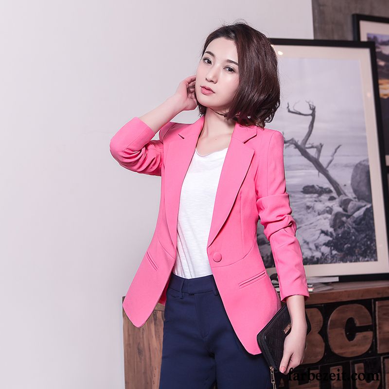 Blazer Hellblau Damen Anzüge Langer Abschnitt Feder Anzügjacke Trend Neu Schlank Herbst Allgleiches Große Größe Kaufen