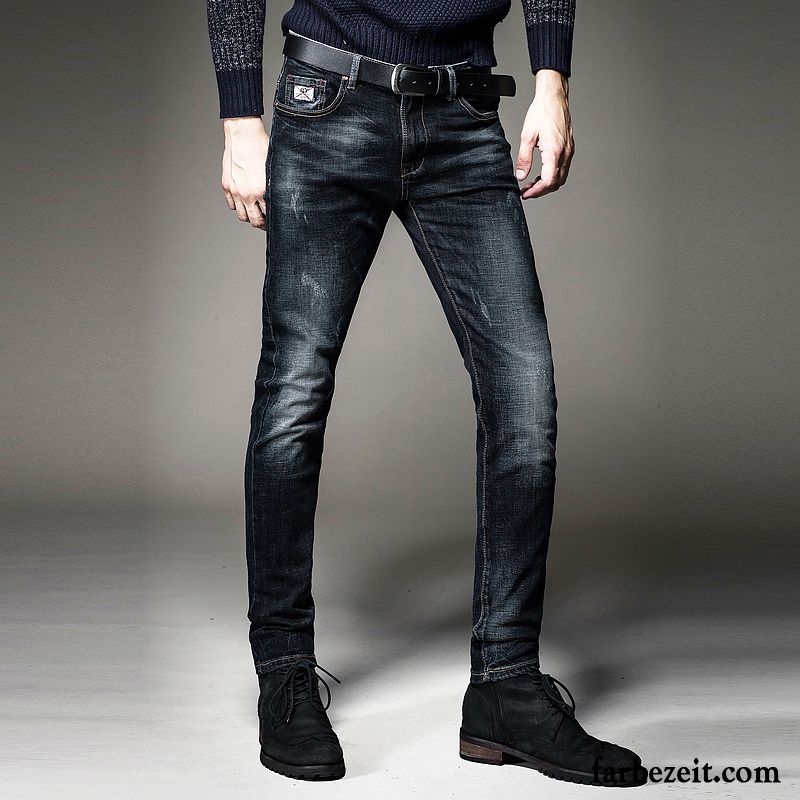 Bootcut Herren Jeans Schmales Bein Herbst Trend Elastisch Jugend Lange Hose Winter Gerade Schlank Jeans Kaufen