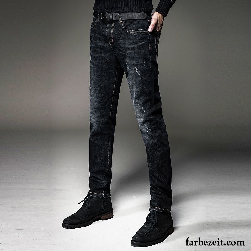 Bootcut Herren Jeans Schmales Bein Herbst Trend Elastisch Jugend Lange Hose Winter Gerade Schlank Jeans Kaufen