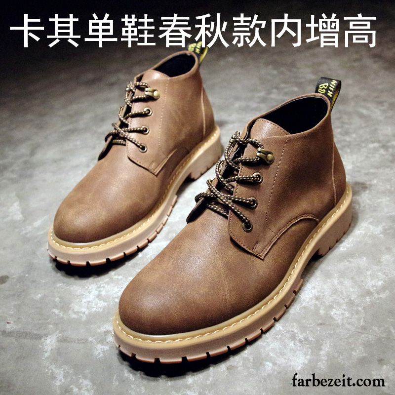 Boots Winter Herren Winter Herbst Trend Cargo Baumwolle Schuhe Martin Stiehlt Kurze Hohe England Runde Zehe Dicke Sohle Kaufen