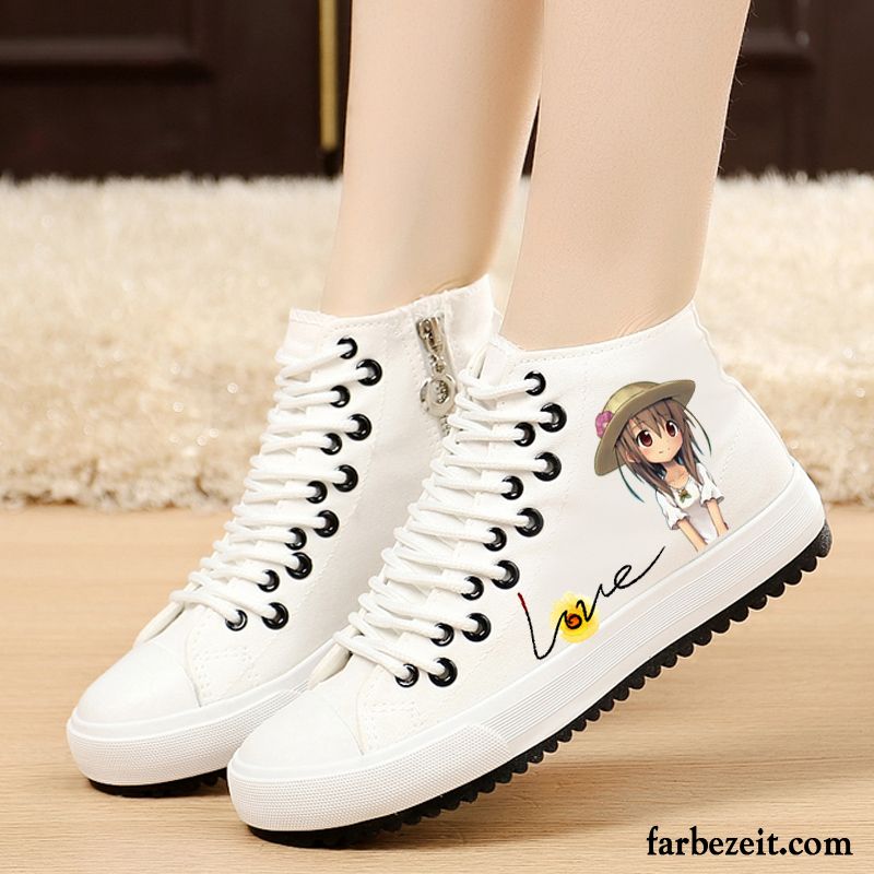 Braune Lederschuhe Damen Flache Schüler Casual Feder Schnürung Skaterschuhe Tuch Schuhe Langschaft Trend Kostenloser Versand