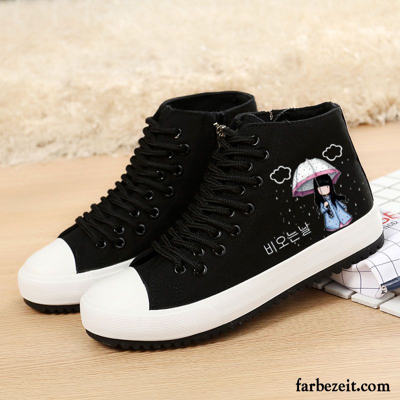 Braune Lederschuhe Damen Flache Schüler Casual Feder Schnürung Skaterschuhe Tuch Schuhe Langschaft Trend Kostenloser Versand