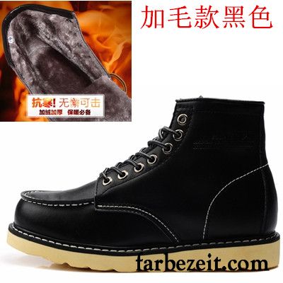 Business Boots Herren Leder Kurze Hohe Schuhe Echtleder Cargo Plus Samt Martin Stiehlt