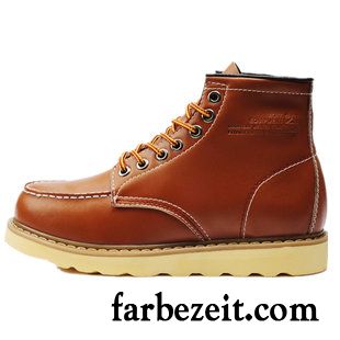 Business Boots Herren Leder Kurze Hohe Schuhe Echtleder Cargo Plus Samt Martin Stiehlt