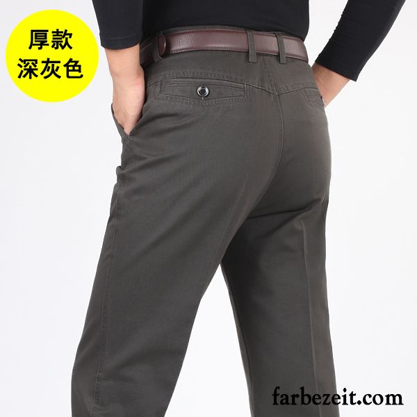 Bügelfaltenhose Herren Lose Winter Baumwolle Freizeit Hohe Taille Herbst Sommer Hose Plus Samt Billig