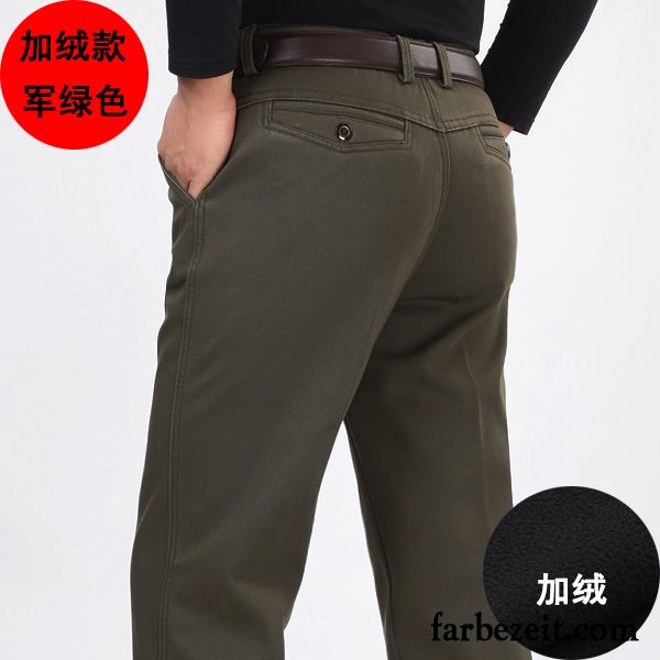 Bügelfaltenhose Herren Lose Winter Baumwolle Freizeit Hohe Taille Herbst Sommer Hose Plus Samt Billig