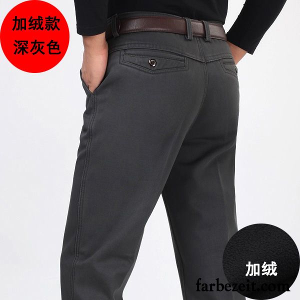 Bügelfaltenhose Herren Lose Winter Baumwolle Freizeit Hohe Taille Herbst Sommer Hose Plus Samt Billig