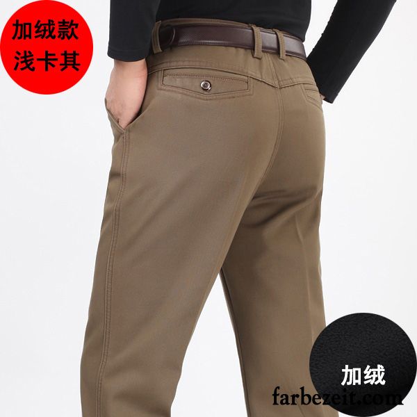 Bügelfaltenhose Herren Lose Winter Baumwolle Freizeit Hohe Taille Herbst Sommer Hose Plus Samt Billig