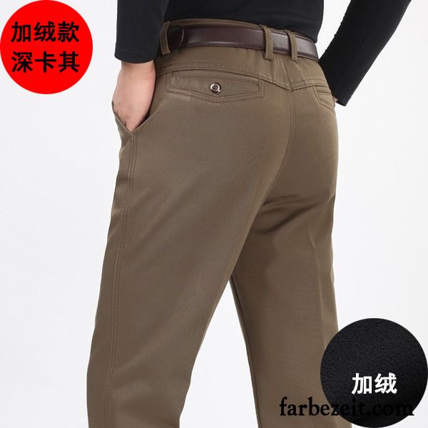 Bügelfaltenhose Herren Lose Winter Baumwolle Freizeit Hohe Taille Herbst Sommer Hose Plus Samt Billig