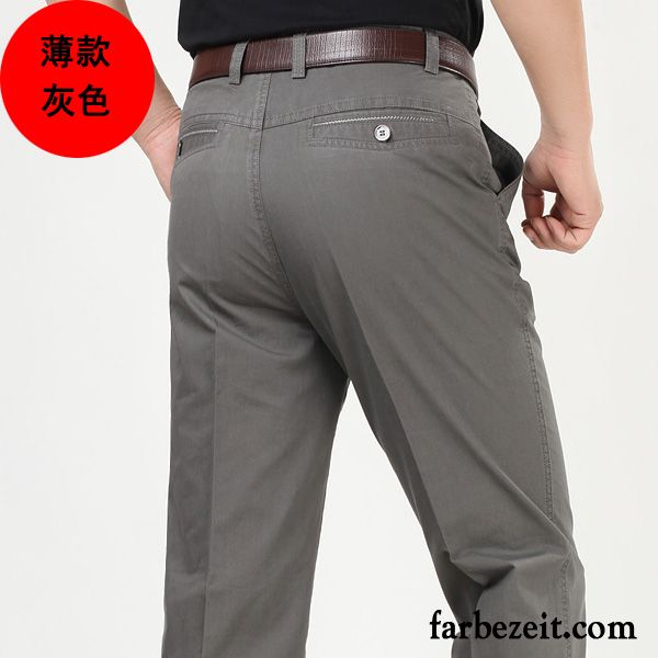 Bügelfaltenhose Herren Lose Winter Baumwolle Freizeit Hohe Taille Herbst Sommer Hose Plus Samt Billig