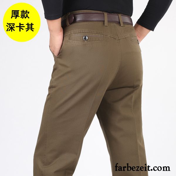 Bügelfaltenhose Herren Lose Winter Baumwolle Freizeit Hohe Taille Herbst Sommer Hose Plus Samt Billig