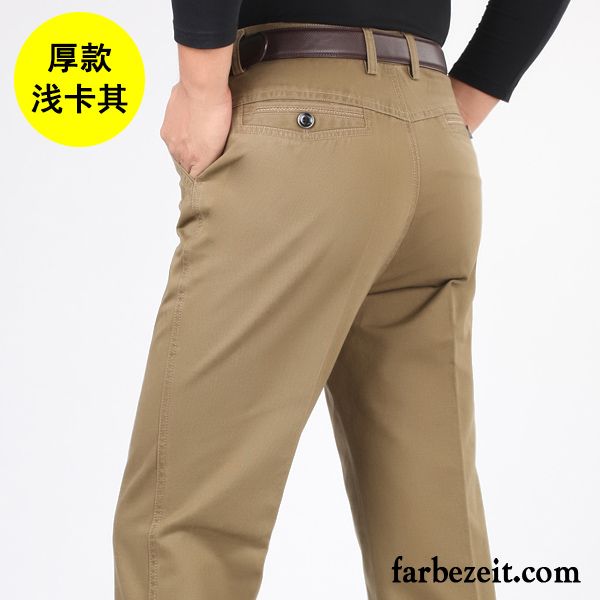 Bügelfaltenhose Herren Lose Winter Baumwolle Freizeit Hohe Taille Herbst Sommer Hose Plus Samt Billig