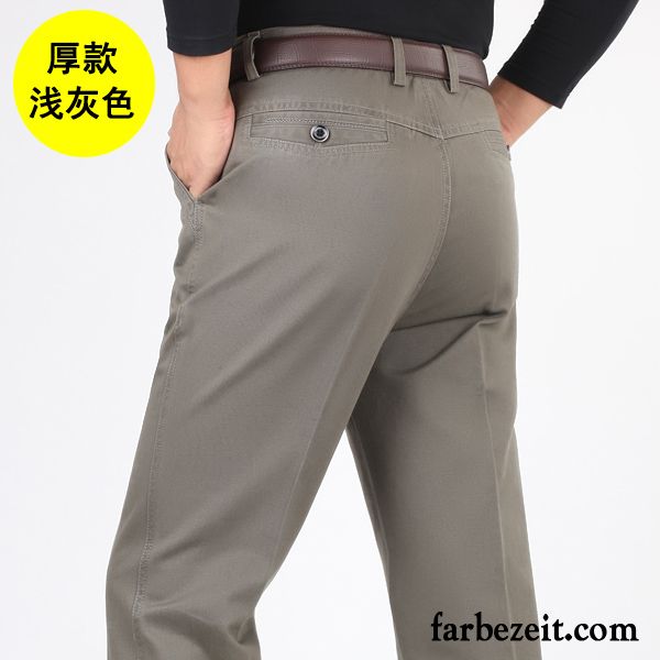 Bügelfaltenhose Herren Lose Winter Baumwolle Freizeit Hohe Taille Herbst Sommer Hose Plus Samt Billig