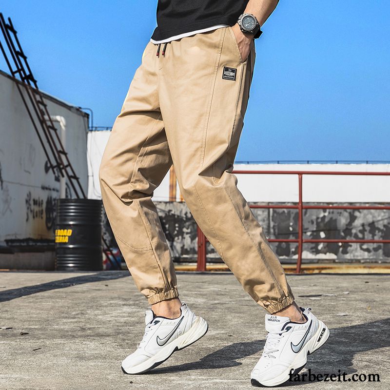 Cargohose Herren Lange Dünn Trend Fest Werkzeugbau Tinte Camouflage Khaki