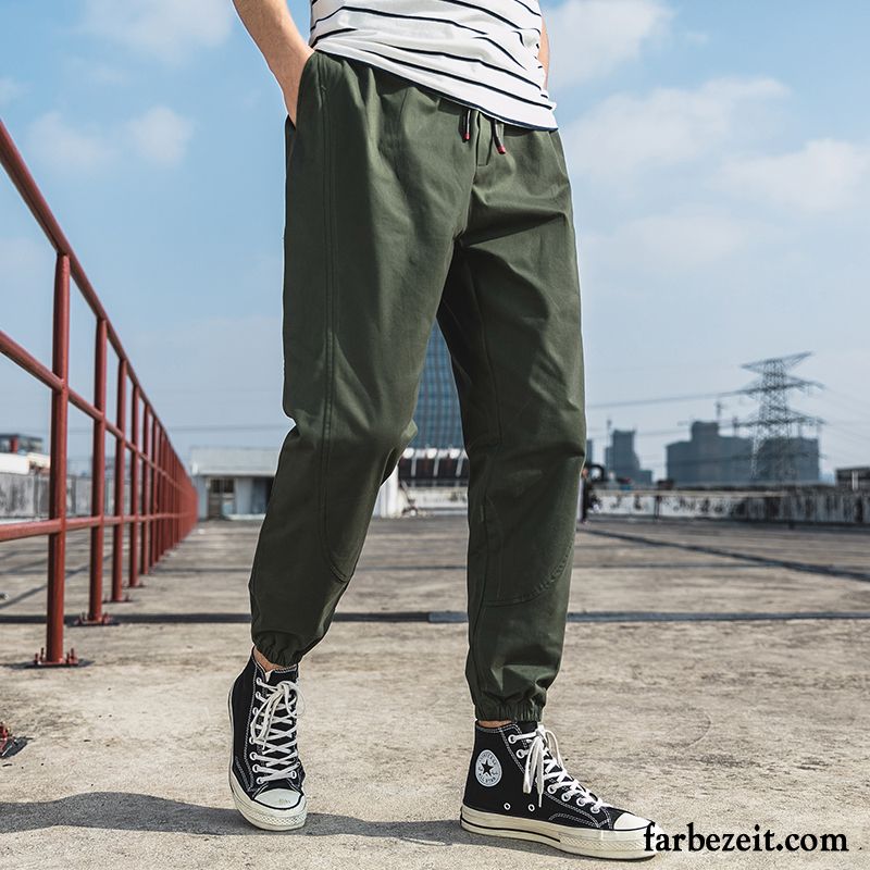 Cargohose Herren Lange Dünn Trend Fest Werkzeugbau Tinte Camouflage Khaki