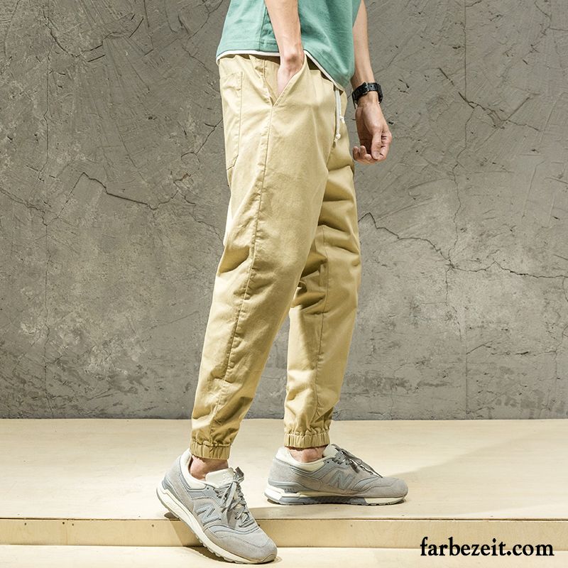 Cargohose Herren Trend Freizeit Schmales Bein Werkzeugbau Lose Sport Khaki