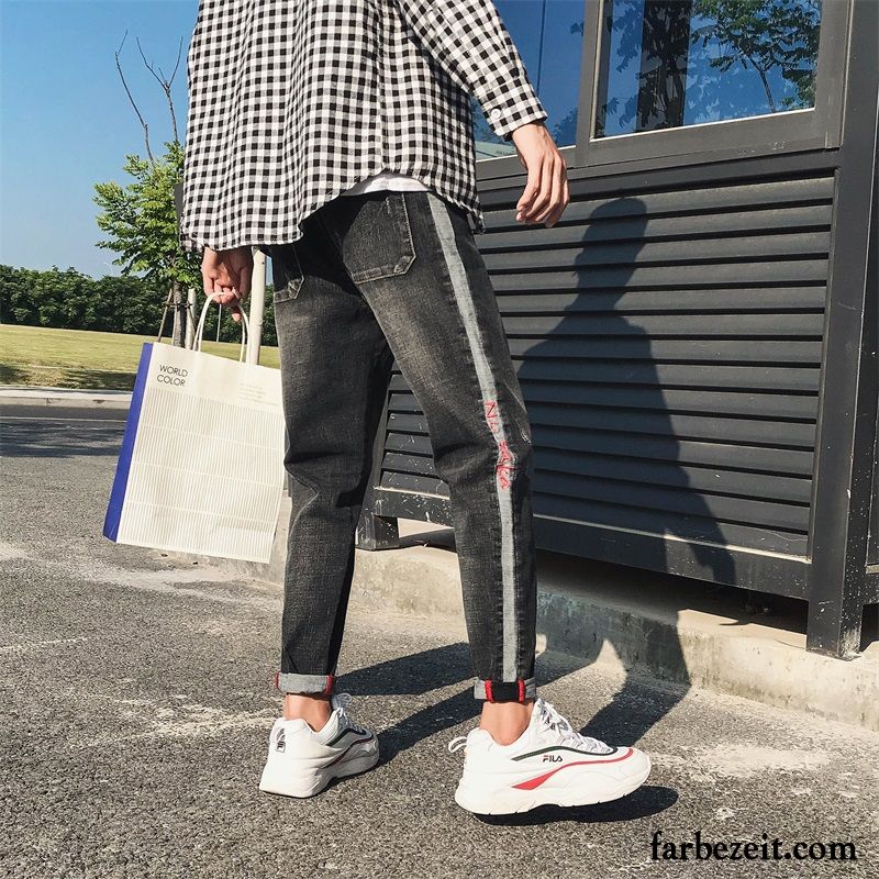 Jeanshosen Herren Große Größen Schüler Große Größe Lose Blau Jeans Hose Harlan Trend Lange Elastisch Herbst Schmales Bein Neu Retro Sale