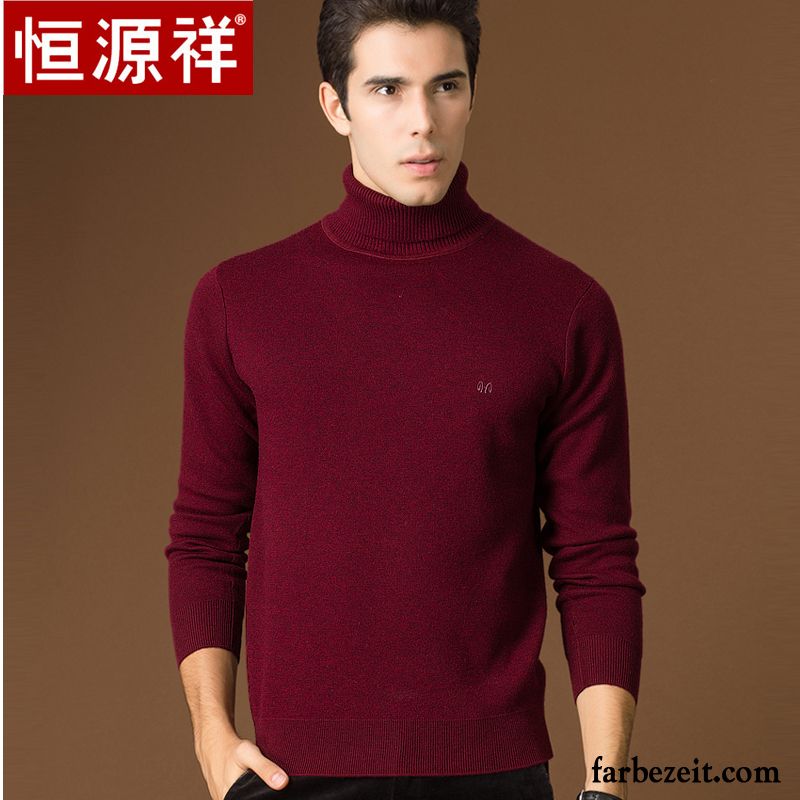 Coole Pullover Für Männer Herren Lange Ärmel Verdickung Pullovers Strickwaren Rein Rabatt