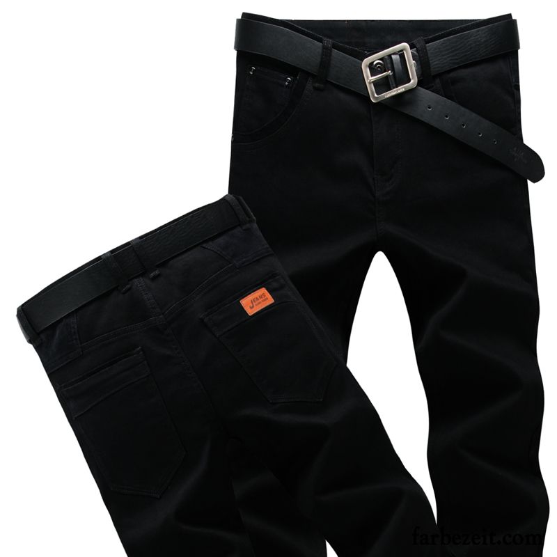 Cordhose Bootcut Herren Herbst Winter Schwarz Schlank Rein Freizeit Gerade Elastisch Hose Lange Dick Jeans Kaufen