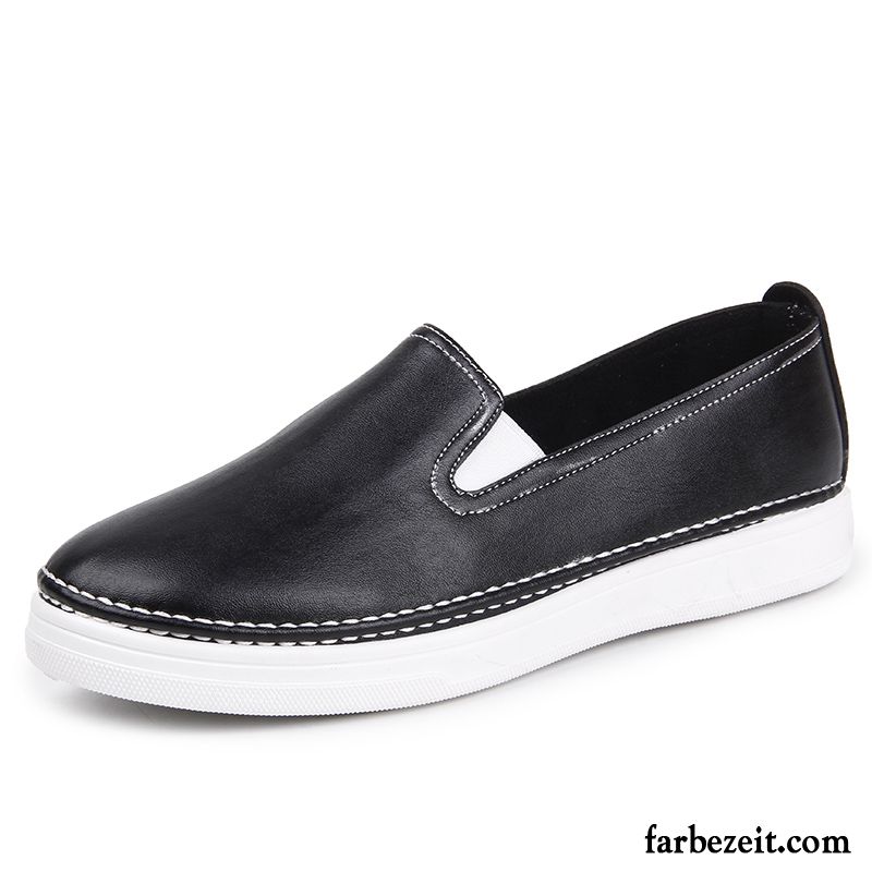 Damen Sport Schuhe Casual Halbschuhe Slip-on Allgleiches Schnürschuhe Flache Faul Weiß Trend Verkaufen