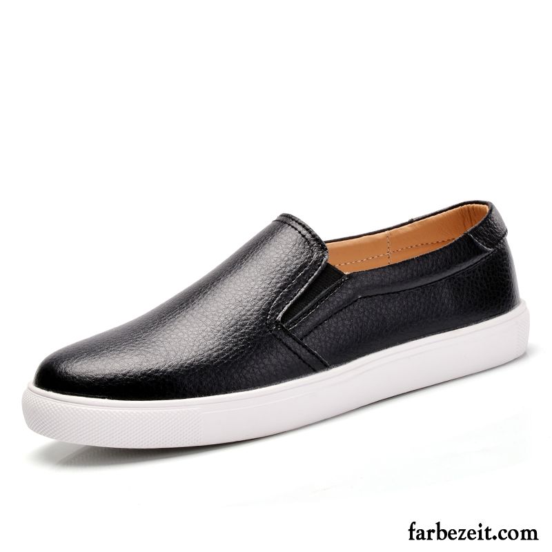 Damenschuhe Sommer Slip-on Feder Flache Damen Neue Schnürschuhe Allgleiches Echtleder Casual Halbschuhe Faul Günstig