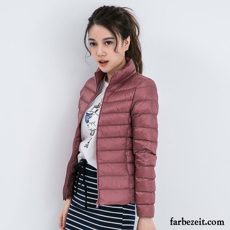 Daunenjacke Damen Weiß Große Größe Winterkleidung Trend Kurzer Absatz Licht Dünn Daunenjacke Schlank Ultra Neu Kaufen