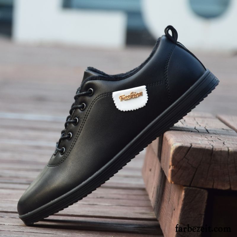 Extravagante Schuhe Herren Schuhe Jugend Skaterschuhe Casual Weiß Trend Lederschue Herbst Winter Sale