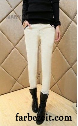 Farbige Hosen Damen Winter Trend Bleistift Hose Freizeit Outwear Herbst Leggings Unter Dünn Plus Samt Neu Sale