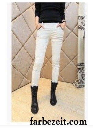 Farbige Hosen Damen Winter Trend Bleistift Hose Freizeit Outwear Herbst Leggings Unter Dünn Plus Samt Neu Sale