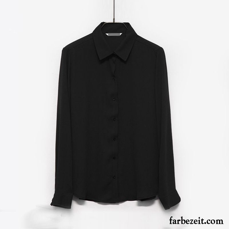 Festliche Longblusen Damen Neu Lange Ärmel Feder Chiffon Lose Dünn Blusen Mantel Sale