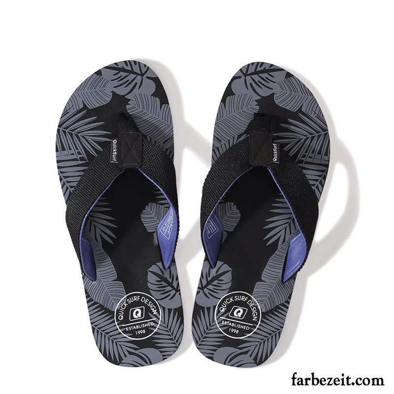 Flip Flops Herren Hausschuhe Sandalen Schüler Neue Mode Persönlichkeit Sandfarben Schwarz