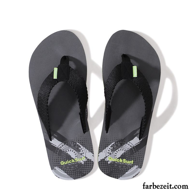 Flip Flops Herren Hausschuhe Sandalen Schüler Neue Mode Persönlichkeit Sandfarben Schwarz