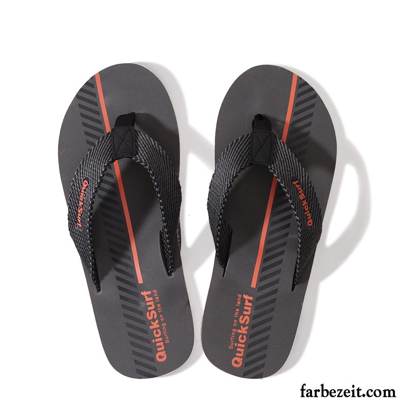 Flip Flops Herren Hausschuhe Sandalen Schüler Neue Mode Persönlichkeit Sandfarben Schwarz