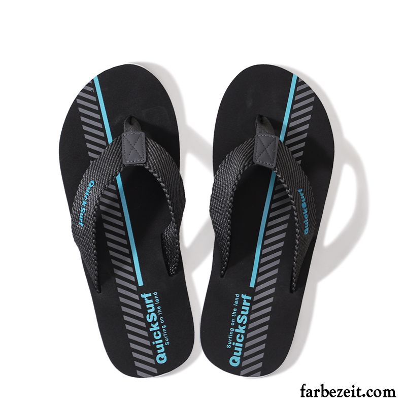 Flip Flops Herren Hausschuhe Sandalen Schüler Neue Mode Persönlichkeit Sandfarben Schwarz