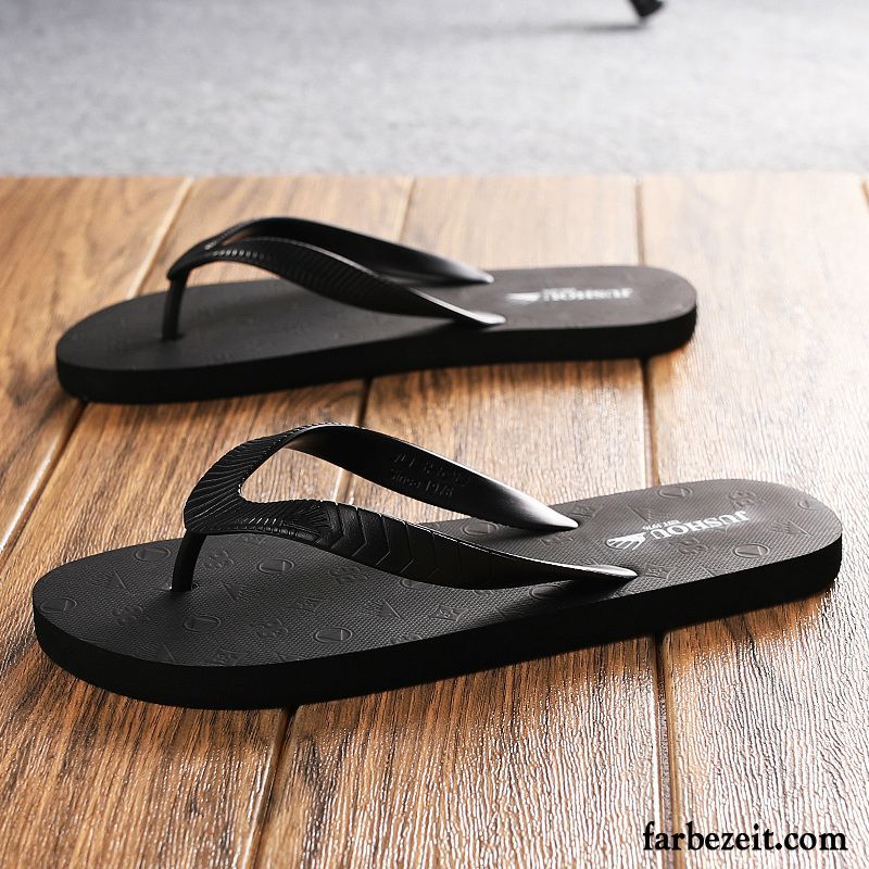 Flip Flops Herren Hausschuhe Trend Pantolette Sommer Persönlichkeit Mode Sandfarben Blau