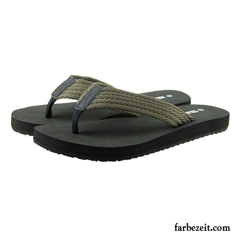 Flip Flops Herren Hausschuhe Weiche Sohle Neue Yoga Tragen Sandfarben Rot