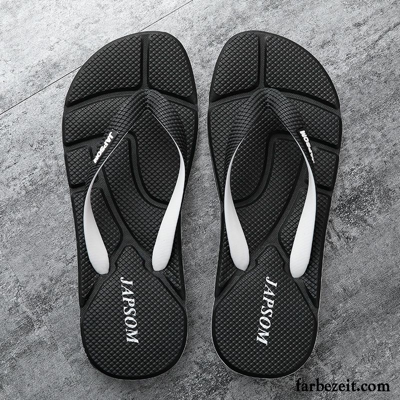 Flip Flops Herren Lovers Rutschsicher Schuhe Trend Große Größe Pantolette Sandfarben Rot