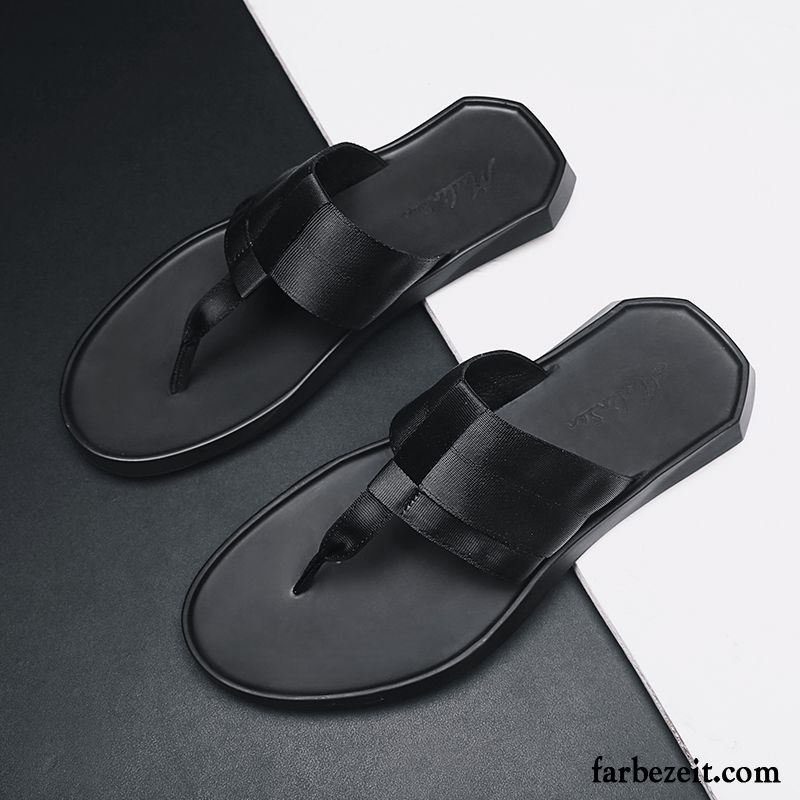 Flip Flops Herren Mode Schuhe Sommer Hausschuhe Persönlichkeit Neue Sandfarben Schwarz