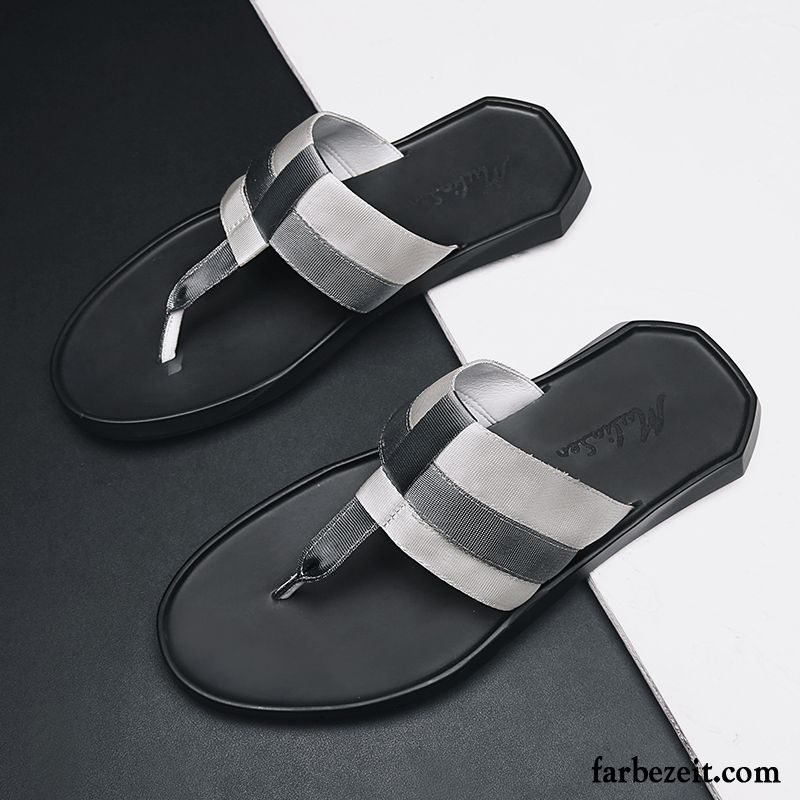 Flip Flops Herren Mode Schuhe Sommer Hausschuhe Persönlichkeit Neue Sandfarben Schwarz