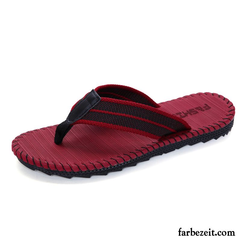 Flip Flops Herren Rutschsicher Persönlichkeit Lovers Trend Schuhe Sommer Sandfarben Gelb