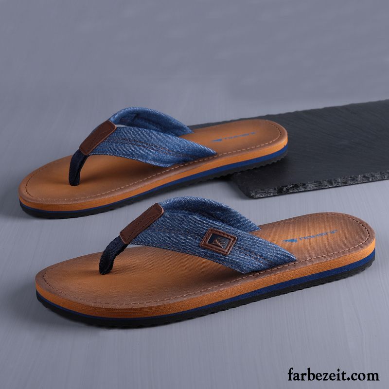 Flip Flops Herren Sandalen Sommer Hausschuhe Neue Persönlichkeit Casual Sandfarben Schwarz